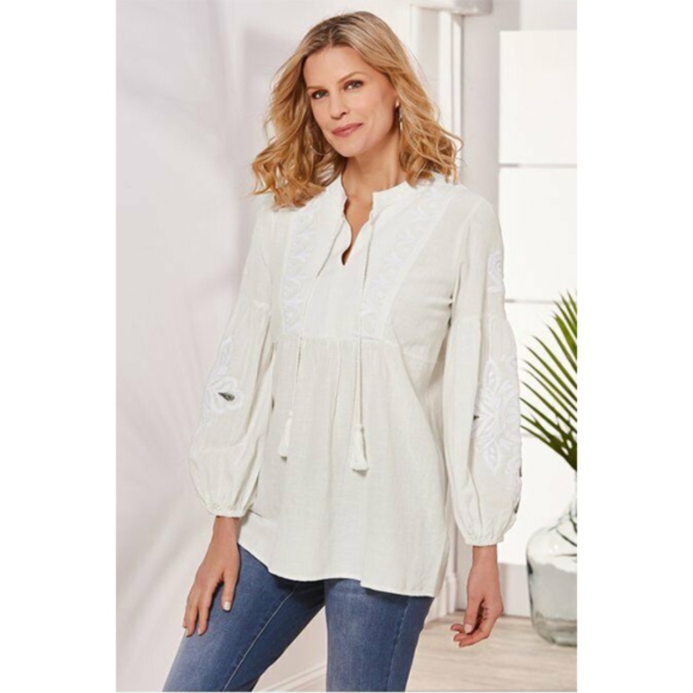 Marissa Tunic Top - Boho NWT-Size-Medium by Soft Surroundings- Size M